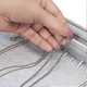 thumbnail image 3 of BELLE Vous Gray Velvet Necklace Box with 20 Notches and Latching Glass Lid - Stackable Jewelry Tray for Drawer - for Necklace, Bracelets, Earrings and, 3 of 5