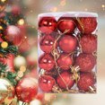 thumbnail image 3 of FLhrweasw Juego Bolas Navidad Bolas Navideñas Grandes Plástico 24 Unidades/caja para (rojo), 3 of 7