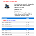 thumbnail image 2 of Front Wheel Hub Assembly - Compatible with 2006 - 2011 Buick Lucerne 2007 2008 2009 2010, 2 of 2