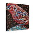 thumbnail image 5 of "House Finch Pointillism". - Canvas, 5 of 25