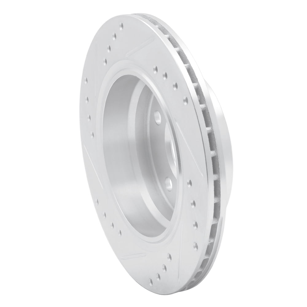 Dynamic Friction Company 631-31042R DFC Brake Rotor - Drilled And Slotted - Silver