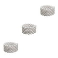 thumbnail image 4 of Thinsony Femmes Chic Perle Strass Stretch Bracelet Mariage Bal pour Mariée Blanc 5 Rangée 3Set, 4 of 6