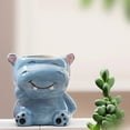 thumbnail image 4 of Product Category Flower Pots 2 - Cartoon Pet Succulent Pot for Indoor Balcony Home Ceramic Breathable Pot with Drain Holes Entryway Decorative Planter, 4 of 7