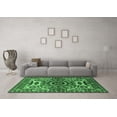 thumbnail image 3 of Ahgly Company Indoor Rectangle Oriental Emerald Green Industrial Area Rugs, 4' x 6', 3 of 4