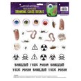 thumbnail image 2 of Beistle 01067 35-Piece Halloween Drinking Glass Decor Peel N' Place-1 Sheet, 12 by 15-Inch, Multicolor, 2 of 2