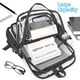thumbnail image 5 of Mochila transparente Attmu Heavy Duty PVC transparente negra, 5 of 7