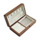 thumbnail image 4 of Caja de madera para guardar joyas, organizador de escritorio Nogal blanca, 4 of 9