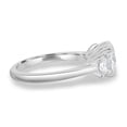 thumbnail image 3 of ESTE ORIGIN 3.2ct Oval Lab-Grown Diamond Three-Stone Engagement Ring in 14K White Gold Wedding Band for Her is US 8., 3 of 7