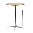thumbnail image 1 of Pemberly Row Table Cocktail Ronde en Bois, Fini Naturel et Noir, 1 of 7