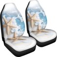 thumbnail image 3 of POLERO Starfish Pattern Washable Front Seat Cover for Automotive, Polyester High Back Vehicle Seat Covers Van, 3 of 9
