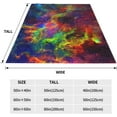 thumbnail image 4 of Colorful Galaxy Throw Blanket Couch Bed Universe Cozy Soft Fleece Blanket Flannel Comfy Warm Women Adults Decorative Microfiber Lightweight Blanket 50x60 Inches, 60inchx50inch (zzz), 4 of 6