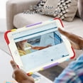 thumbnail image 4 of Case for iPad 9th 8th 7th Gen 10.2 inch 2021 2020 2019 with Screen Protector, 360 Degree Rotating Kickstand Hand Strap Heavy Duty Shockproof Cover with Shoulder Strap, Rainbow Red, 4 of 7