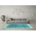 thumbnail image 3 of Ahgly Company Indoor Rectangle Oriental Light Blue Traditional Area Rugs, 6' x 9', 3 of 4