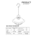 thumbnail image 2 of Lampe de Travail de Tente Suspendue de Lampe de Camping de Lumière d'Extérieur de Rétro Usb avec Poignée, 2 of 9