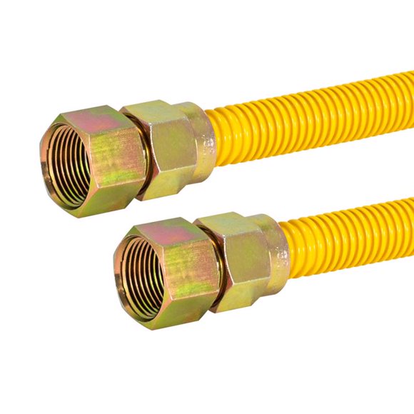 Conector de gas Eastman de acero inoxidable 36 cm 3/4 pulgadas FIP x 3/4 pulgadas FIP