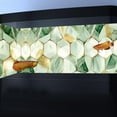 thumbnail image 2 of Art Modern Cyan Marble Aquarium Background, Art Abstract Cyan Mirror Marble Fish Tank Background, Colored Marble Glass Crawling Terrarium Background with 8 EVA Double-Sided Tape, 48X20IN, 2 of 5