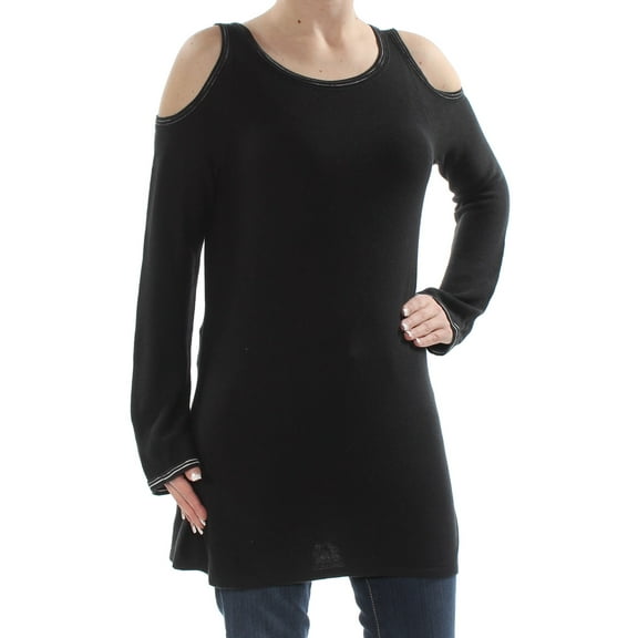 FOXCROFT $89 Womens New 1189 Black Cold Shoulder Long Sleeve Top S B B