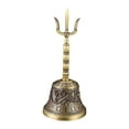 thumbnail image 2 of Campana de oración, cuenco para , campana de mano, campana budista taoísta profesional portátil, conjunto de campana de objeto Dharma, campana, 2 of 8