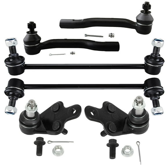 cciyu Lower Ball Joint Outer Tie Rod End Sway Bar End Link Compatible fit for 2013-2018 for Toyota Avalon 2012-2017 for Toyota Camry 6pcs Suspension Kit