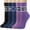 E-Multicolor, variant on 5 Pairs Wool Socks for Women, Crew Cozy Boot Winter Warm Thick Socks Gifts Size 5-9
