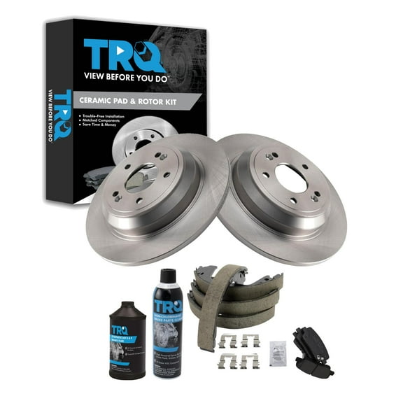 TRQ Rear Brake Pad & Rotor Kit BKA34871 Fits Select 2009-2009 Hyundai Genesis