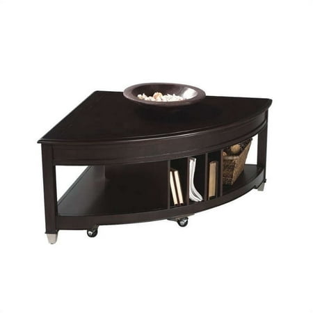 Magnussen Darien Pie Shaped Lift-top Cocktail Table in Burnt Umber