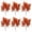 Brown, variant on 6 pcs Lifelike Artificial Colored Leaf Bouquets, Simulation Foliage Potted Decor, Fresh Natural Style, Versatile Ornament for Indoor Desktop, Shelf & Home Casual Scene Embellishment