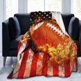 thumbnail image 2 of Football Blanket for Boys Girls, Cool Football Themed Design Printed Throw Blankets for Kids Lap, Chair Sofa, Warm Soft Cozy Blanket, 40"x 50", 2 of 6