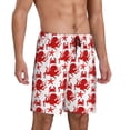 thumbnail image 2 of Balery Octopus Pantalones cortos de pijama de punto de algodón para hombre con cinturilla y bolsillos-XX-Large, 2 of 6
