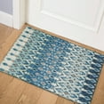 thumbnail image 5 of Bravado Indoor/Outdoor Blue Ikat 1'8" x 2'6" Non-Skid Accent Rug, 5 of 5