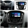 thumbnail image 4 of FZFLZDH 9.1 Inch Android Car Stereo with GPS OBD Car Radio Bluetooth FM Radio Receiver Support WiFi Connect Mirror Link for Android Two-way Interconnection/iOS Phone For Ford Focus 2012-17, 4 of 10