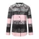 thumbnail image 5 of Moda mujer Casual manga larga Turn-down Collar botón impreso Cardigan Tops blusa Pompotops qwe20117, 5 of 8