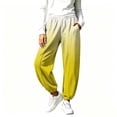 thumbnail image 4 of Lnmiateer Cozy Fleece Jogger Pants for Women High Rise Drawstring Waist Barrel Leg Pockets Street Daily Winter Warm Casual Wear, 4 of 9