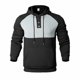 thumbnail image 2 of Sudadera con capucha para hombre, estilo informal, con bloqueo de color, bolsillo, cordón ajustable, manga larga, suéter con capucha, abrigo de poliéster para hombre, 2 of 3