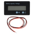 thumbnail image 1 of Lcd Battery Capacity Monitor Gauge Meter,Waterproof 12V/24V/36V/48V Lead Acid Battery Status Indicator,Lithium Battery Capacity Tester Voltage Meter Monitor Green Backlight, 1 of 7