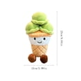 thumbnail image 3 of Rainbow Swirl Ice Cream Stuffed Plush, Room Decor Aesthetic, Kids Room Decor, Aesthetic Decor, Decorations for Home, 10X6 Inch Soft Fluffy 1Pc Smiling Character Pillow, Dual Use, 3 of 7