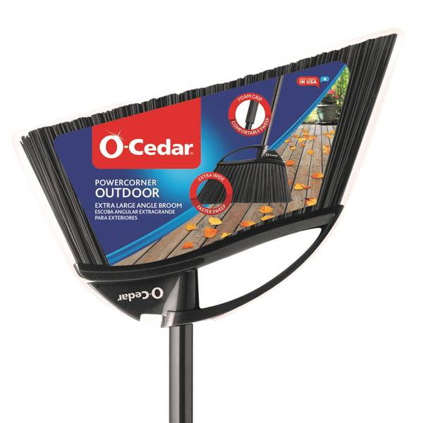 OCedar Outdoor Power Corner Angle Broom