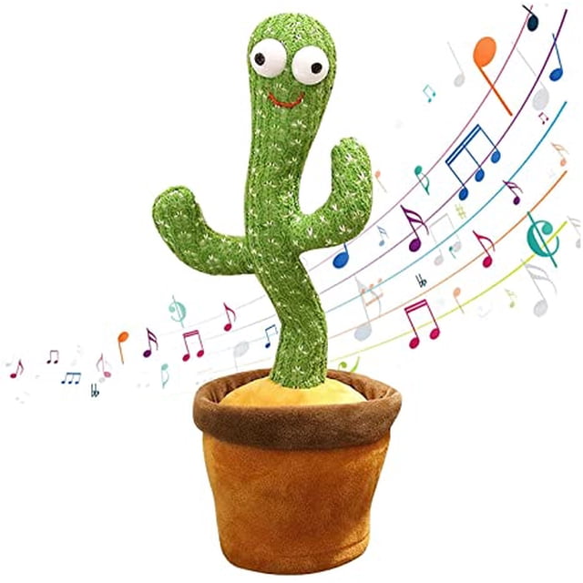 Juguete Cactus Que Habla Baila con Música 120 Canciones Luz LED no marca cactus