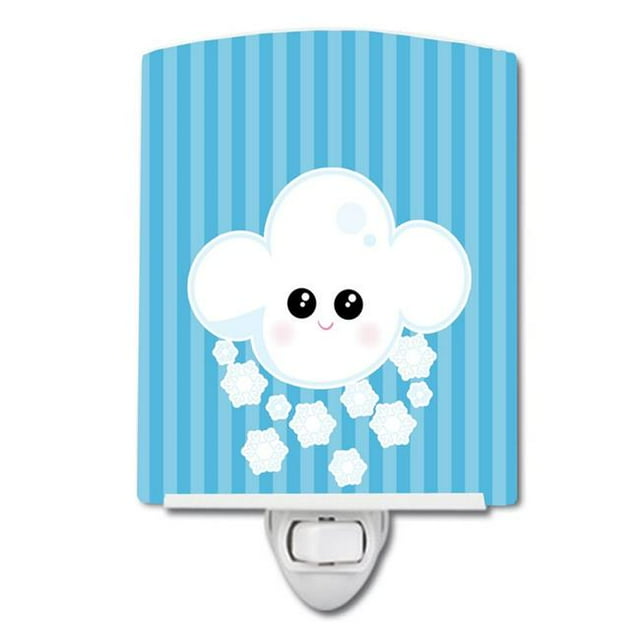 Carolines Treasures BB7158CNL Weather Snowing Face Ceramic Night Light