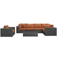 thumbnail image 5 of Modway Sojourn 7 Piece Outdoor Patio Sunbrella? Sectional Set in Canvas Tuscan, 5 of 8