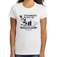 thumbnail image 2 of Womens Steamboat Willie T-Shirt - Vintage 1928 Cartoon Shirt, White X-Large, 2 of 2