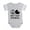 Heather Gray, variant on CafePress - Peace Love Brittany - Cute Infant Baby Football Bodysuit