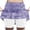 Purple, variant on uublik Uniform Skirts for Girls Light Blue Tennis Skirts Golf Skort Athletic Dance Running School Sport Skirts with Shorts Size 2T-12