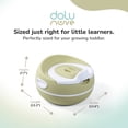 thumbnail image 3 of Dolu Nuve Premium Potty Training Seat, Portable Toilet Chair for Kids, Eco Green, 3 of 6