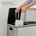 thumbnail image 5 of 180Pcs 8 Gallon Kitchen Drawstring Garbage Bags for Trash Cans 8 or 16 Gallon Dual Trash Cans 4 Pack 180Pcs Trash Bags White, 5 of 8