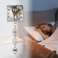 thumbnail image 4 of 10 Inch Wall Clock Battery Operated Silent Clock Decorative for Office, Kitchen, Outdoor, Living RoomWolf Snow Winter Design, 4 of 4