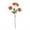 Orange, variant on ievspot Artificial Flower Durable Artificial Flower Artificial Dahlia Flowers with Stem 4-head Realistic Faux Silk Flower for Vase Wedding Party Centerpiece