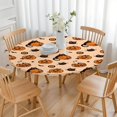 thumbnail image 3 of Halloween Cat and Pumpkin Pattern Round Fitted Tablecloth with Elastic Edge,Dining Table Cover Waterproof,Outdoor Round Tablecloth for Camping,Dining,Indoor and Outdoor, 3 of 7