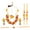 Multi-Color, variant on Efulgenz Fashion Jewelry Set Cubic Zirconia Pendant Necklace Set with Earrings for Women and Brides and Bridesmaid Valentine's Day Gifts