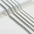 thumbnail image 3 of 2/3/4/5/7mm Fashion 316L Stainless Steel Rolo Link Chain Necklace for Women Men, 3 of 6